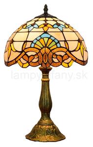 Tiffany stolná lampa Barok 215 - Huizhou Oufu Lighting v.48xš.30,sklo/kov,40W