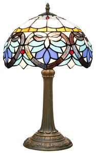 Tiffany stolná lampa Mediterranen 213HuizhouOufuLighting v.48xš.30,sklo/kov,40W