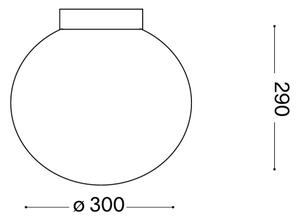 Ideal Lux - Nástenné svietidlo MAPA 1xE27/42W/230V pr. 30 cm biele