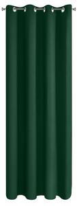 Zelený zatemňovací záves na krúžkoch LOGAN 135x250 cm