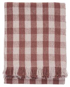 Prehoz z recyklovanej bavlny Old rose / Light pink 125 × 175 cm