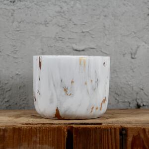 Kvetináč White Marble Ø 9 cm
