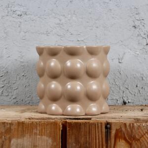 Kvetináč Cotton pieskový Ø 12 cm