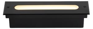 Moderné prízemné bodové svietidlo čierne 30 cm vrátane LED IP65 - Eline