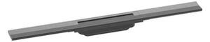 Sprchový žľab Hansgrohe RainDrain Flex 70 cm nerez kartáčovaný černý chrom 56043340