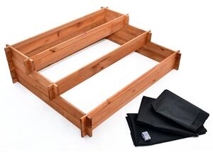 Drevený exkluzívny kvetináč kaskádovitý ZÁHRADKA