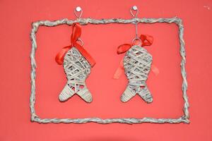 Vianočné dekorácie zavesené rybičky