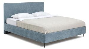 Modrá čalúnená dvojlôžková posteľ s roštom 180x200 cm Noira Slim – Selection