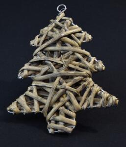 Vianočný stromček ozdoba - šedý 2 ks