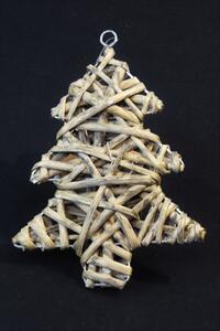 Vianočný stromček ozdoba - šedý 2 ks