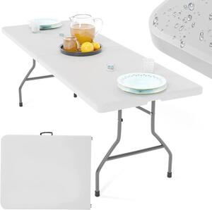 JAGO Skladací stôl pre 8 osôb, 183 cm, biely