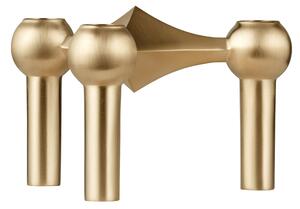 Dizajnový svietnik STOFF Nagel Brushed Brass
