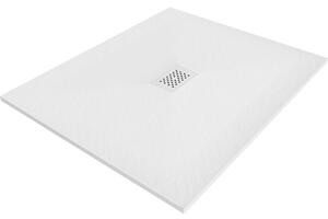 Mexen Hugo, obdĺžniková sprchová vanička SMC 110 x 100 cm, biela, biela krytka, 42101011-W