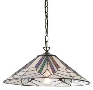 Endon 63938 - Luster na reťazi Tiffany ASTORIA 1xE27/60W/230V pr. 48 cm