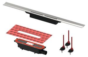 TECE set sprchového žľabu 90cm DN50 nerez 670900SET2