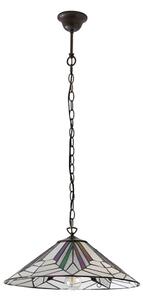 Endon 63938 - Luster na reťazi Tiffany ASTORIA 1xE27/60W/230V pr. 48 cm
