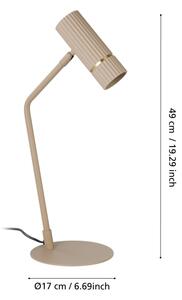 Eglo 901154 - LED Stolná lampa CAMINIA 1xGU10/5W/230V 3000K béžová