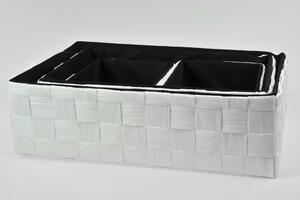 Úložný box čierno-biely Rozmery (cm): 48x31, v. 14