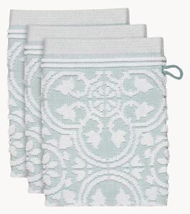 Uteráky na umývanie zo žakárového bavlneného froté Tile de Pip, 3 ks