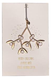 Vianočná dekorácia Mistletoe 7,5 cm