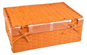 Úložný box s vekom oranžový Rozmery (cm): 30x21, v. 11