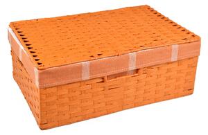 Úložný box s vekom oranžový Rozmery (cm): 40x27, v. 15