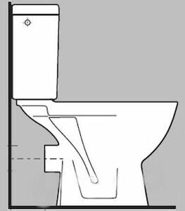 Wc stojaci Jika Lyra plus zadný odpad H8243860000001