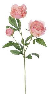 Umelá pivonka, 67 cm, ružová