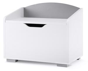 Veľký detský úložný box - šedý