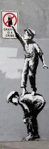 Plagát, Obraz - Banksy - Grafitti Is A Crime, (53 x 158 cm)