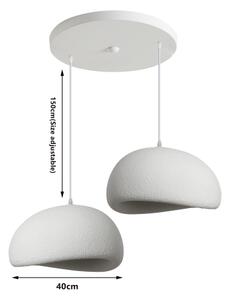 BRILAGI - Závesný luster na lanku WABI SABI 2xE27/60W/230V biela