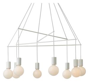 Redo 01-1564 - Luster na lanku MIKADO 8xE27/42W/230V pr. 82 cm biela