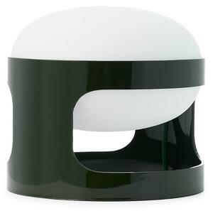 Stolová lampa Kartell KD28, lesná zelená, Ø 25 cm, E14-LED, Zelená, Obývacia izba / jedáleň, Plast, Dizajn