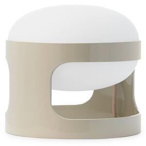 Stolová lampa Kartell KD28, sivá, Ø 25 cm, E14-LED, Hliník / sivá / zinok, Obývacia izba / jedáleň, Plast, Dizajn
