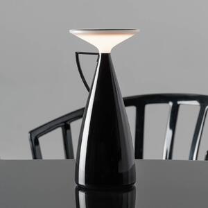 Kartell stolová LED lampa Camomille, čierna, výška 24 cm, Čierna, Obývacia izba / jedáleň, Plast, Dizajn