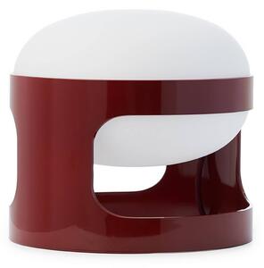 Stolová lampa Kartell KD28, tmavočervená, Ø 25 cm, E14-LED, Červená, Obývacia izba / jedáleň, Plast, Dizajn