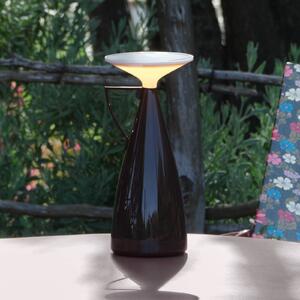 Kartell stolová LED lampa Camomille, tmavočervená, stmievateľné, Červená, Obývacia izba / jedáleň, Plast, Dizajn