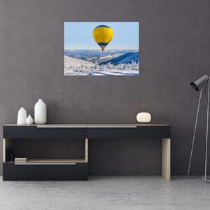 Obraz - Let nad zimnou krajinou (70x50 cm)