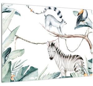 Obraz - Exotické zvieratká (70x50 cm)