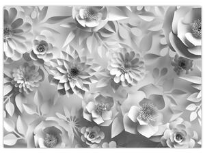 Obraz - Biele kvety (70x50 cm)