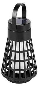 LED Solárne svietidlo so senzorom 2 v 1 LED/1W/3,7V IP54 300 mAh čierna
