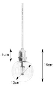 Markslöjd 107989- LED vonkajšie závesné svietidlo GARDEN24 LED/2,86W/24V IP44 čierne/priehľadné