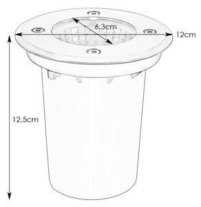 Markslöjd 108536 - LED vonkajšie zapustené svietidlo GARDEN24 LED/6,2W/24V IP44 matný chróm