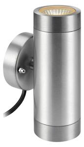 Markslöjd 108170 - Vonkajšie LED nástenné svietidlo GARDEN24 2xLED/3W/24V IP44 s matným chrómom