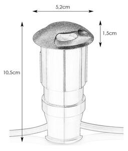 Markslöjd 107289 - LED vonkajšie zapustené svietidlo GARDEN24 LED/0,8W/24V IP44 čierna
