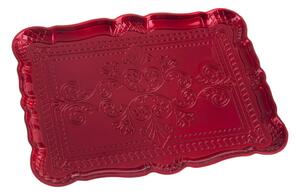 Červená obdĺžniková servírovacia tácka Unimasa, 30.5 x 23 cm