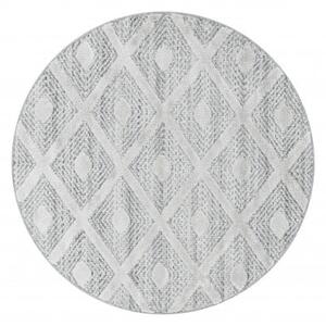 Ayyildiz koberce Kusový koberec Pisa 4707 Grey kruh - 200x200 (priemer) kruh cm