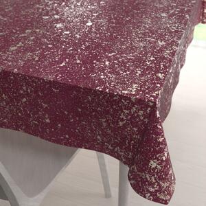 Biante Zamatový obdĺžnikový obrus Isabela IBL-006 Gold Design vínový 50x100 cm