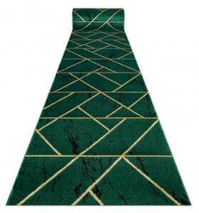 Behúň EMERALD exkluzívny 1012 glamour, marmur, geometrický zelený / zlatý - Výpredaj