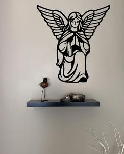 Drevená dekorácia na stenu - Anjel